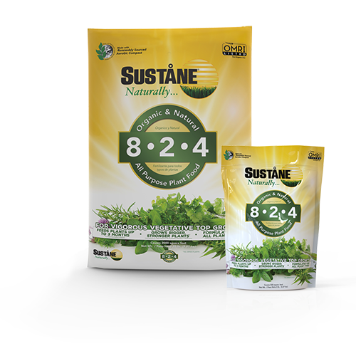 Sustane 8-2-4 is a nutrient dense and well-balance granular formulated for strong vegetative growth.