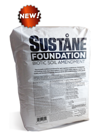 Sustane FOUNDATION biologically hydro-seeding media for erosion control and revegetation